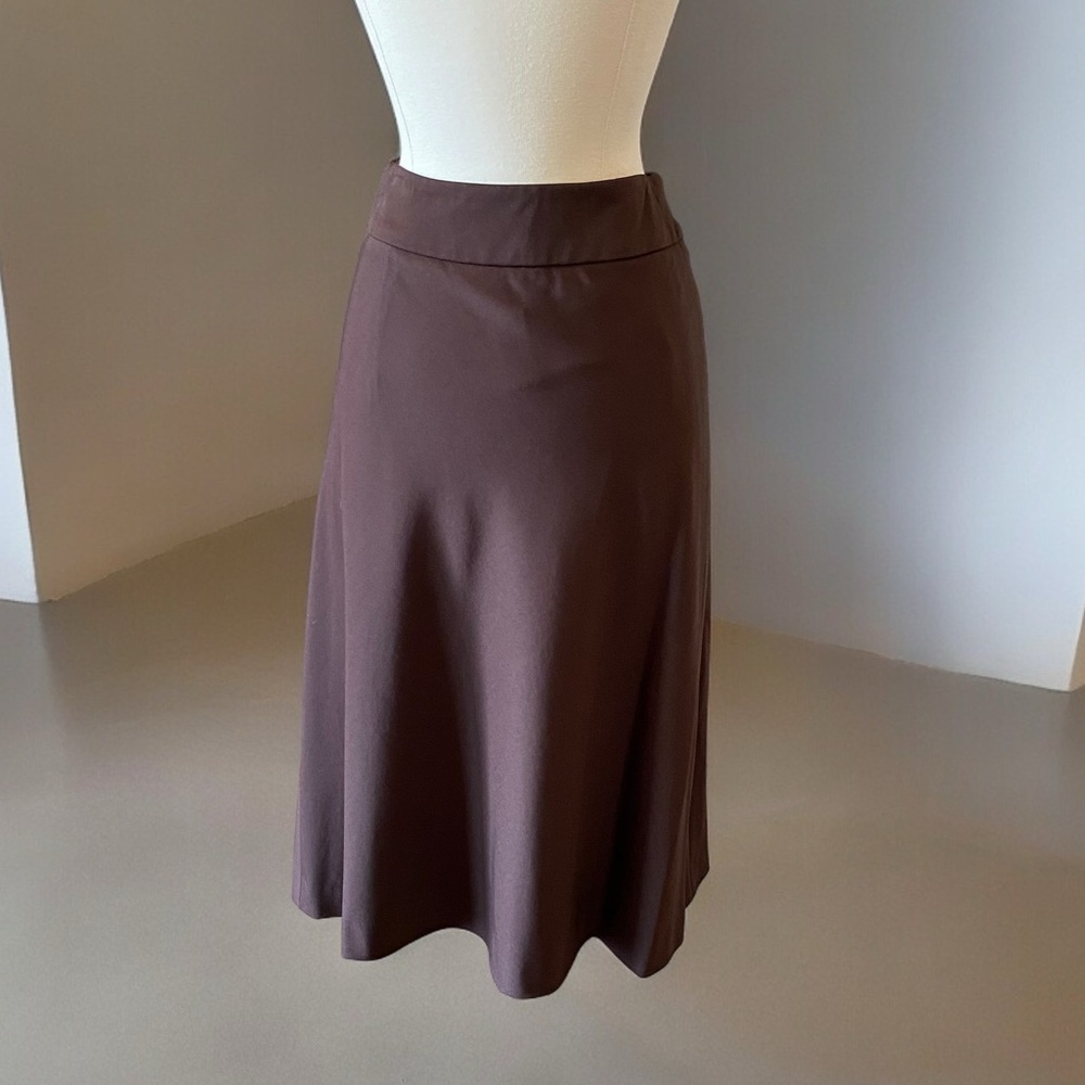 Jones New York A Line Midi/Maxi Skirt In Brown Size 6P